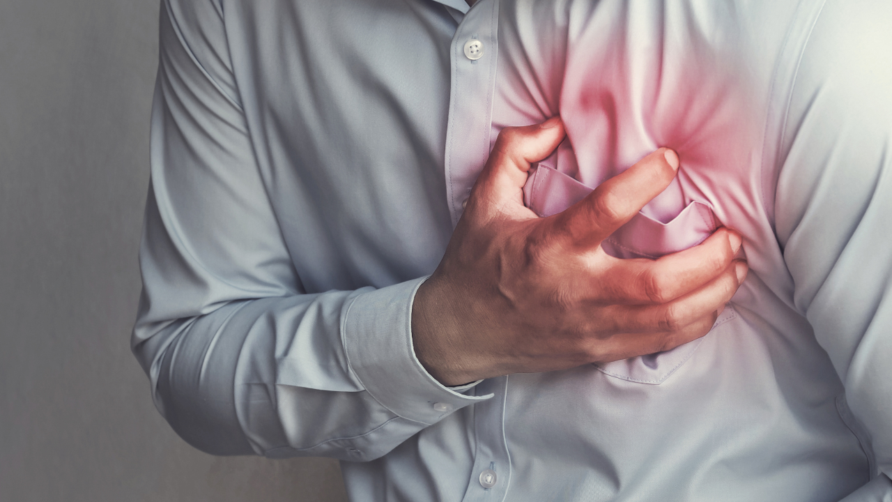 people chest pain from heart attack. healthcare concept. Image Credit: Adobe Stock Images/lovelyday12