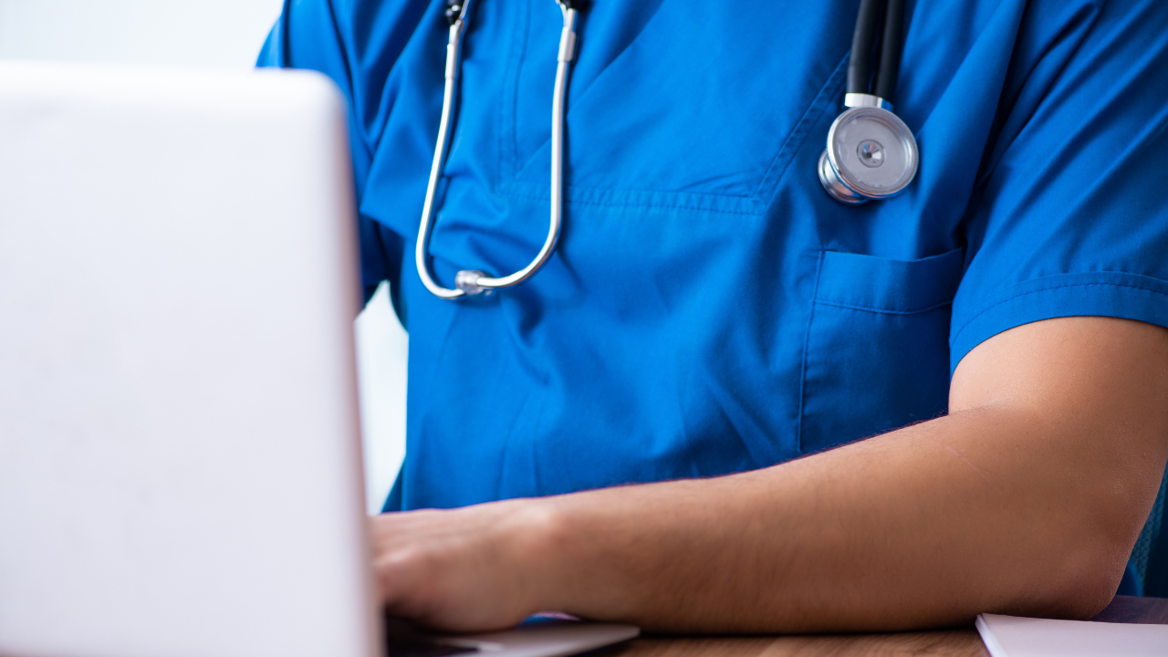 Young male doctor in telehealth concept. Image Credit: Adobe Stock Images/Elnur