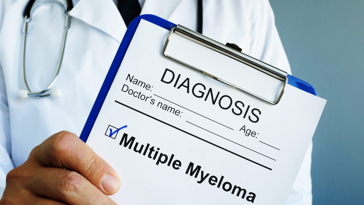 Doctor is holding diagnosis Multiple myeloma. Image Credit: Adobe Stock Images/Vitalii Vodolazskyi