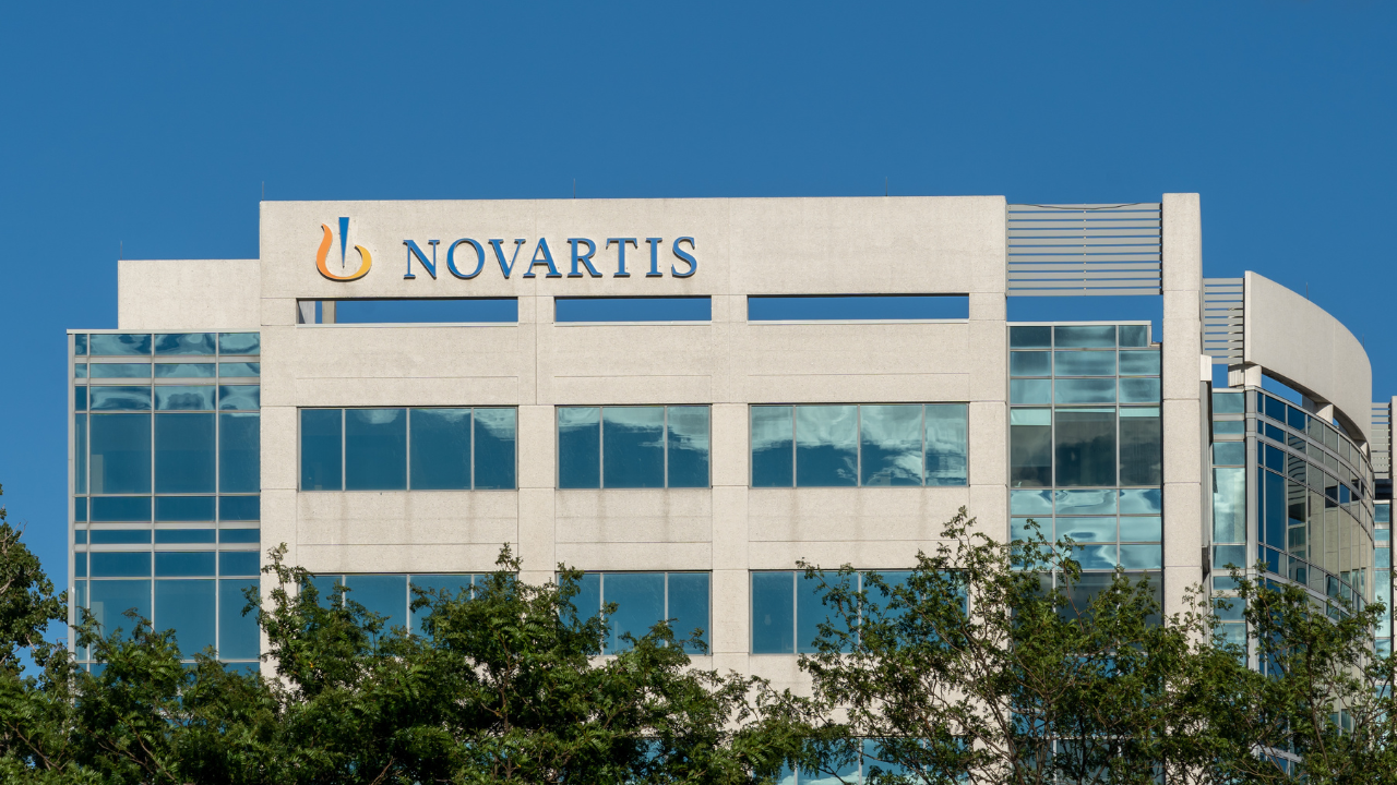 Dorval, Quebec, Canada - September 3, 2021: Novartis Pharmaceuticals Canada Inc. head office building in Dorval, Quebec, Canada. Novartis is a global healthcare company based in Switzerland. Image Credit: Adobe Stock Images/JHVEPhoto