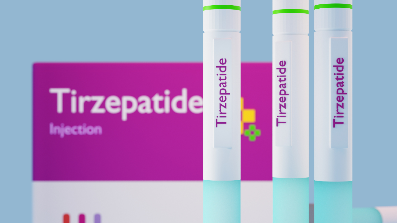Tirzepatide for Type 2 diabetes, kit concept medical illustration, showing injection devices and the new drug. Image Credit: Adobe Stock Images/Josh