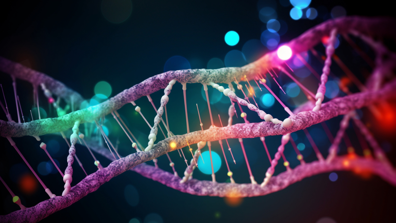 DNA methylation and epigenetics. DNA, background Generative AI. Image Credit: Adobe Stock Images/Катерина Євтехова