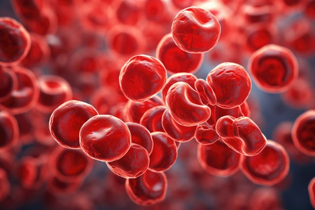 Image credit: stock_acc | stock.adobe.com. Blood cancer cells under the microscope close up macro