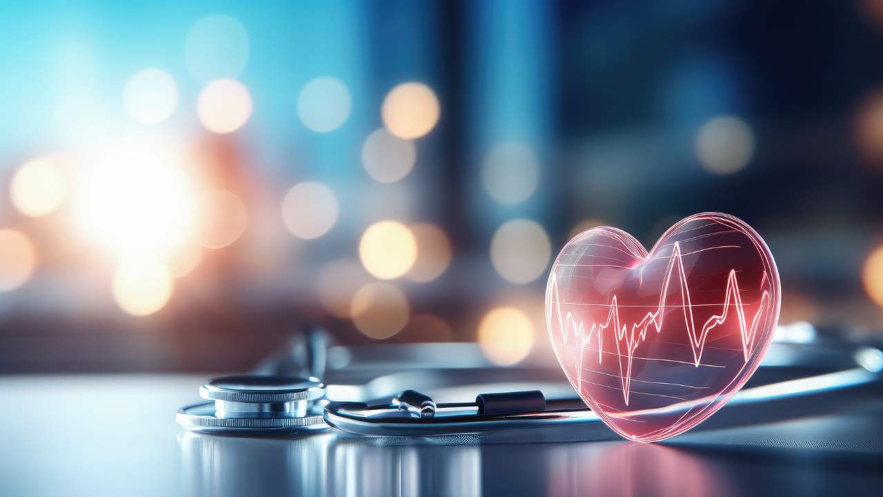 Heart Beats with medical background , service health and medical technology concept. Image Credit: Adobe Stock Images/Atchariya63