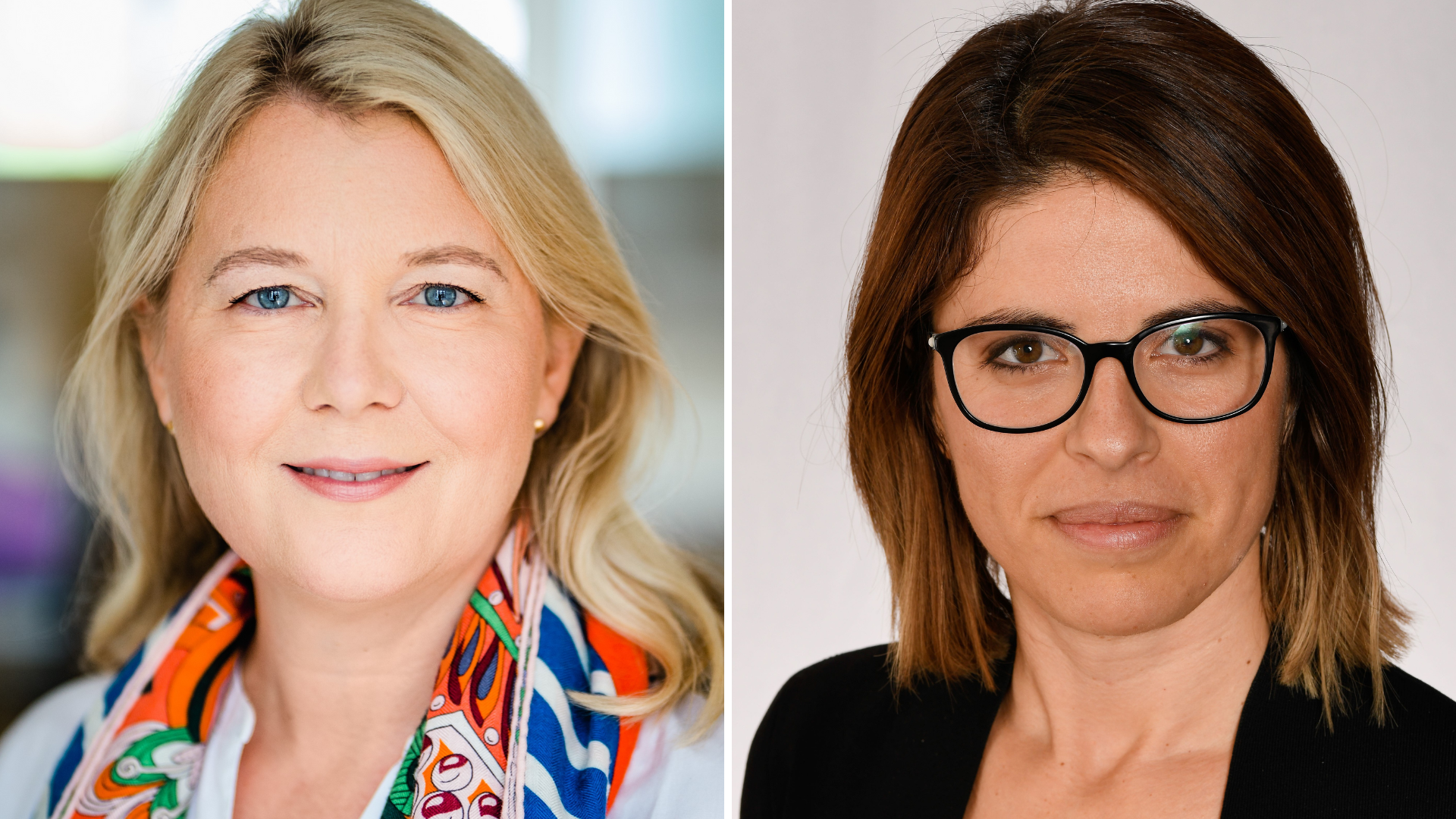Petra Jantzer, PhD, Senior Managing Director and Global Life Sciences Lead, Accenture_Selen Karaca-Griffin, Senior Principal and Global Life Sciences Research Lead, Accenture_Combined 16x9 Headshot
