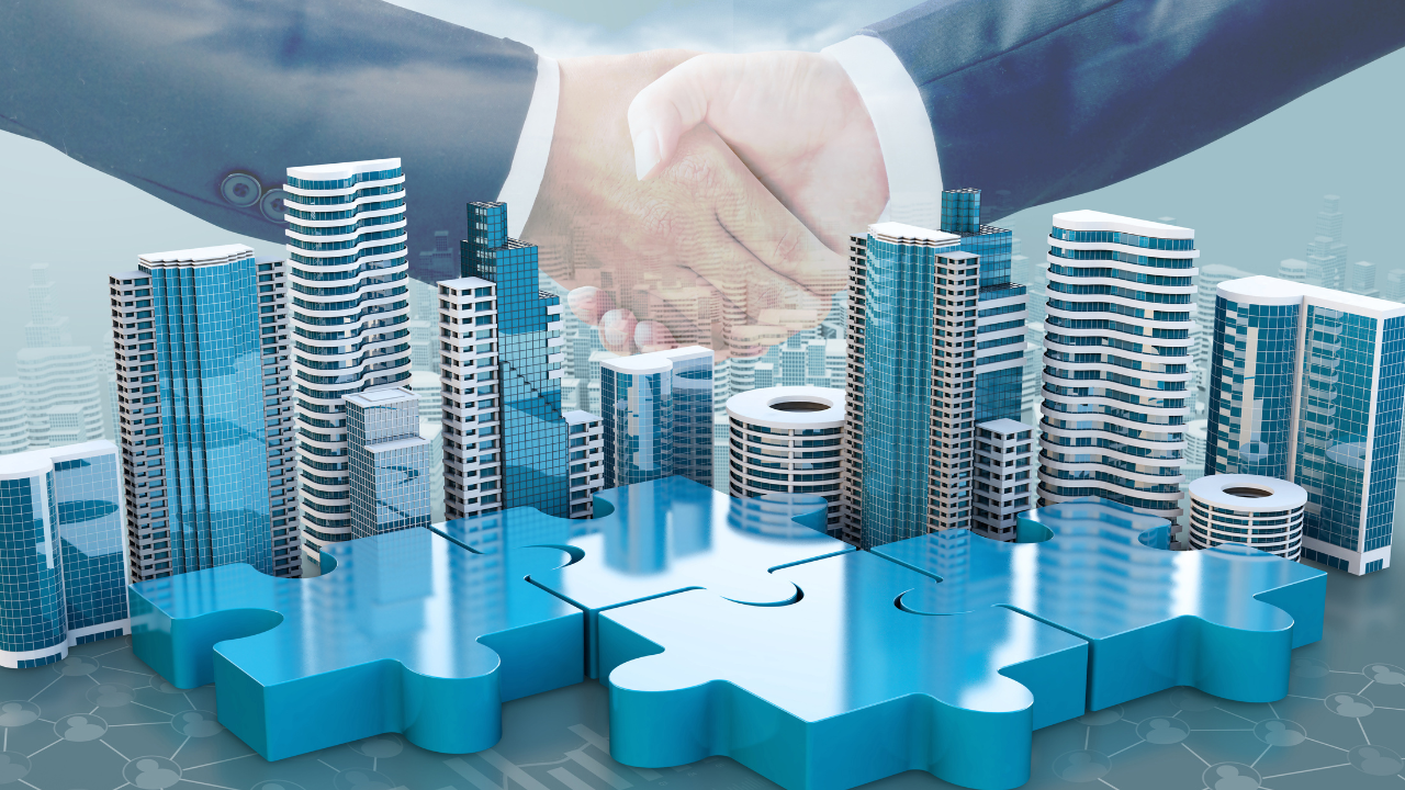 merger and acquisition business concepts, join puzzle pieces. Image Credit: Adobe Stock Images/nespix